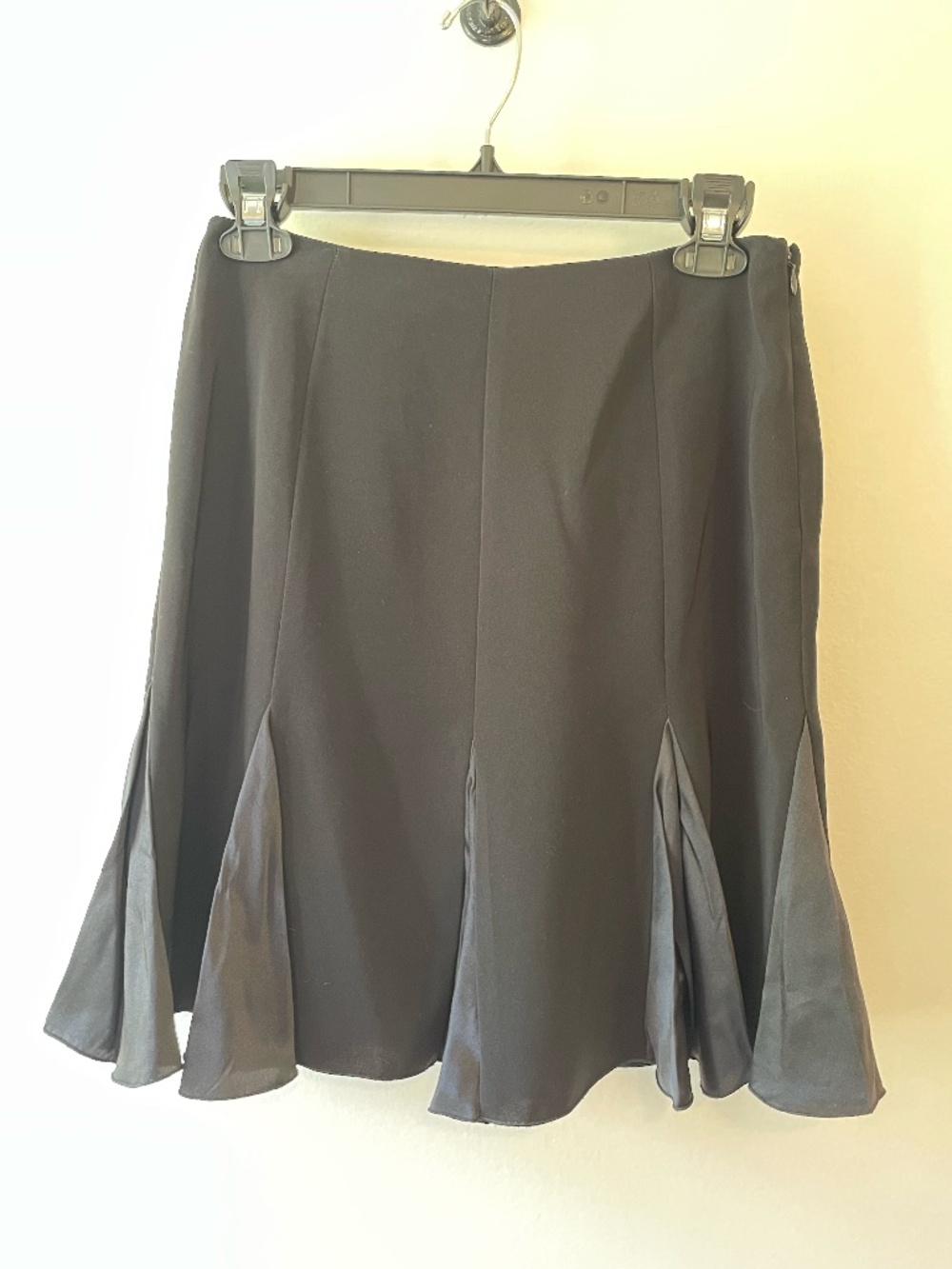 Cache Y2K vintage black silk skirt size 2